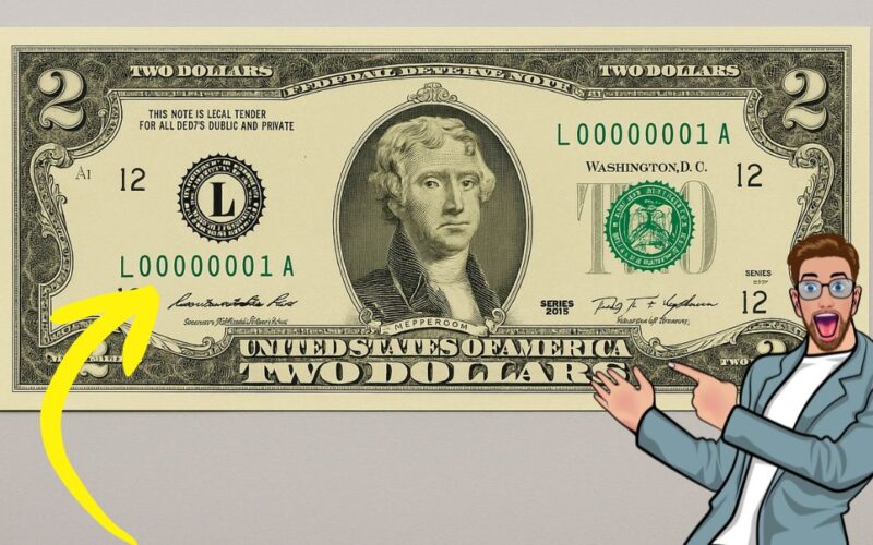 Rare $2 Bill with 00000001 Serial Number Enters Currency History Books
